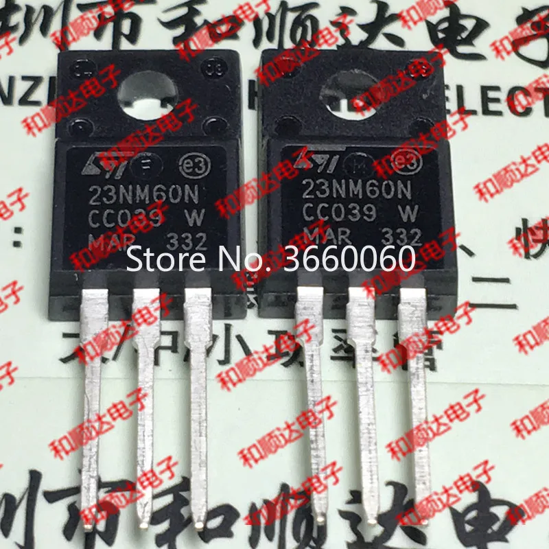 5 шт./лот STF23NM60N 23NM60N TO-220F 600V 23A