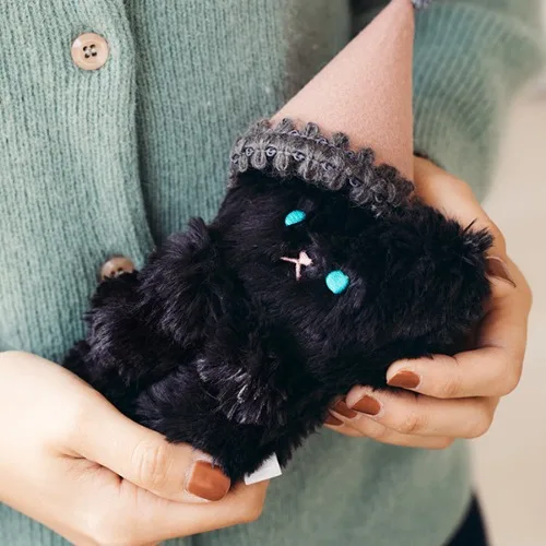 

Cute Soft Cat Key Chain DIY Bookmark Journal Bag Decoration Pendant 10*14cm Free Shipping