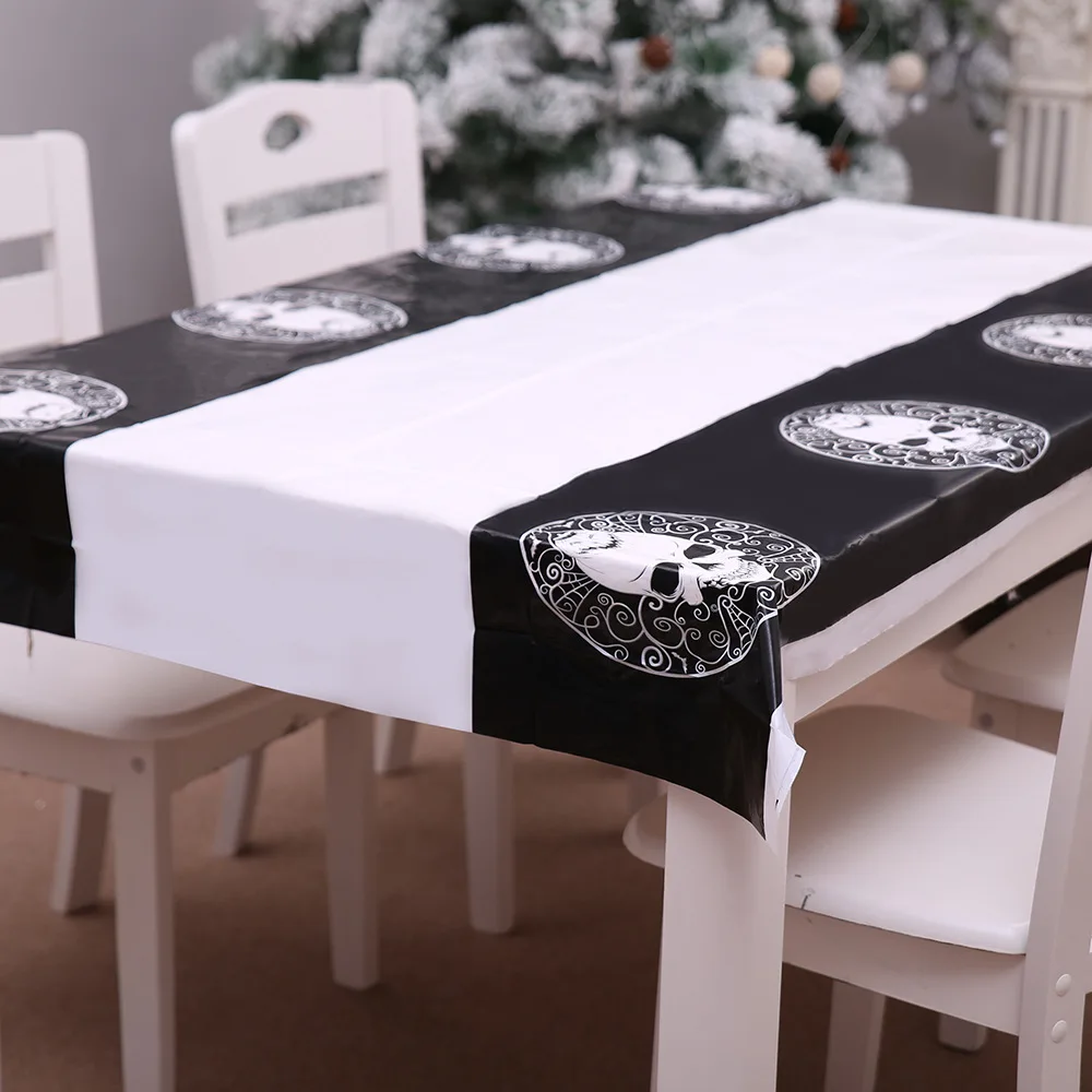 

Halloween Decoration Waterproof Tablecloth Halloween Party Supplies PVC Tablecloth Decoration Halloween 2019 Decor for Home