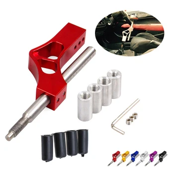 

Aluminum Adjustable Height Lever Car Gear Shift Knob Extender Shifter Extension Single Bend Car Shifter Extender