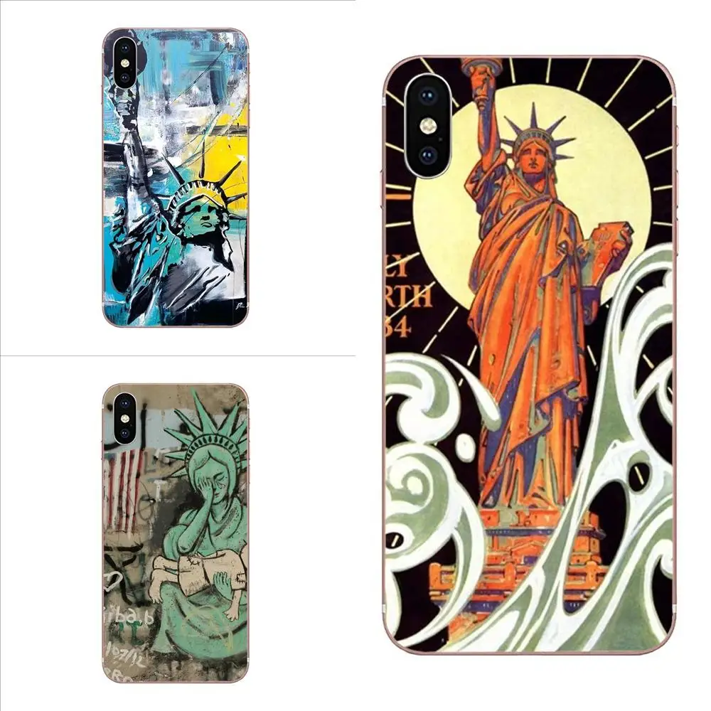 Для Huawei Honor Mate 7 7A 8 9 10 20 V8 V9 V10 G Lite Play Mini Pro P Smart Soft Capa Coque Statue Of Liberty Colorful Cute | Мобильные