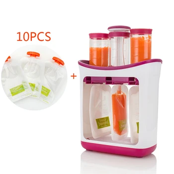 

Squeeze Juice Station Baby Food Organization Storage Containers Baby Food Supplement Maker Set Kids Fruit Puree Packing Machine