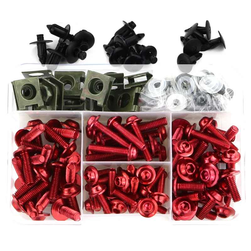 Full Fairing Bolts Kit Screws Fastener For SUZUKI GSXR600 GSXR750 GSX-R600 GSX-R750 GSX-R1000 GSX1300R Hayabusa SV650 SV1000 Motorcycle Accessories Motorcycle Fairing