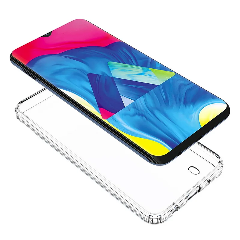 Для samsung Galaxy M20 M30 прозрачный Чехол ударопрочный ТПУ+ твердая акриловая задняя крышка M 20 M 30 Защитные чехлы для телефона ракушки