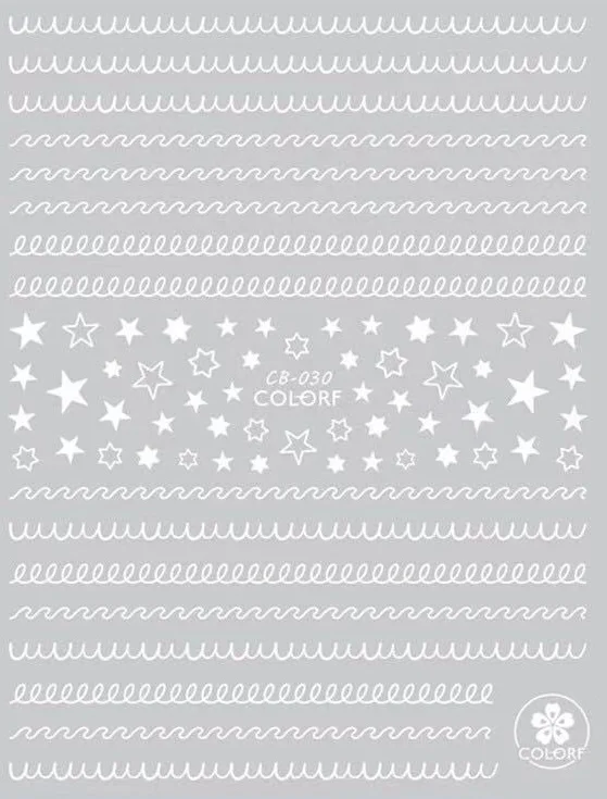 Новинка SOLONAIL designs-137 3d наклейки для дизайна ногтей Переводные медведи поставщик дизайна ногтей аксессуары для ногтей - Цвет: CB-30 WHITE