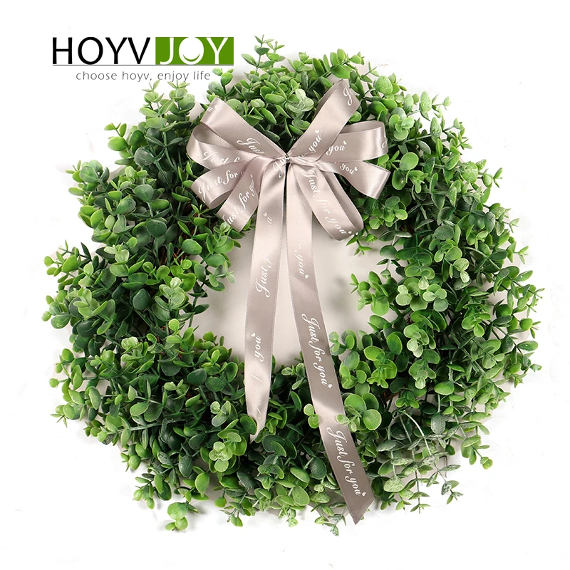 HOYVJOY эвкалиптовая гирлянда, Рождественская гирлянда, украшение для двери, рождественские украшения для дома, Декор для дома