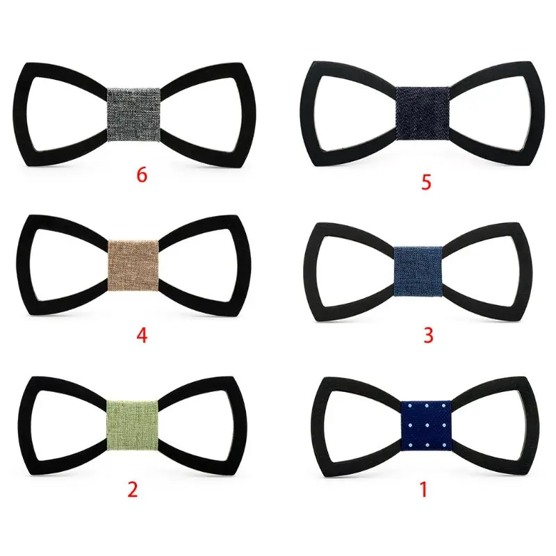 Мужские ручной работы деревянные выдалбливают Выгравированные галстук жениха галстук для свадебной вечеринки