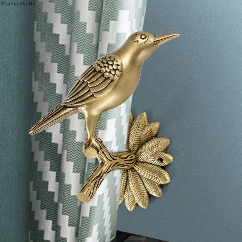 Miroir Avec Crochet Oiseau Doré - 24x13 Cm, Décoration Murale, Neuf