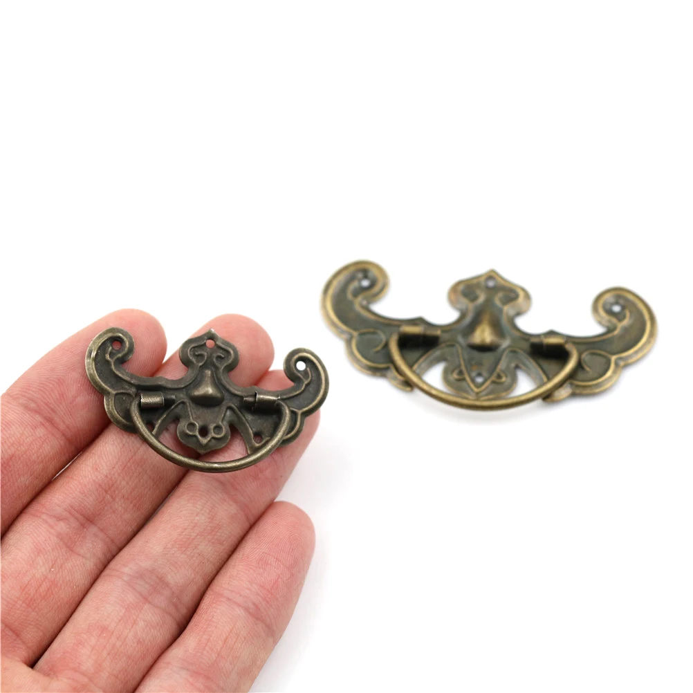 5pcs Wardrobe Knobs Door Jewelry Box Pulls Handle For Drawer Cabinet Desk Door Pull Box Handle Knobs Furniture Handles Hardware