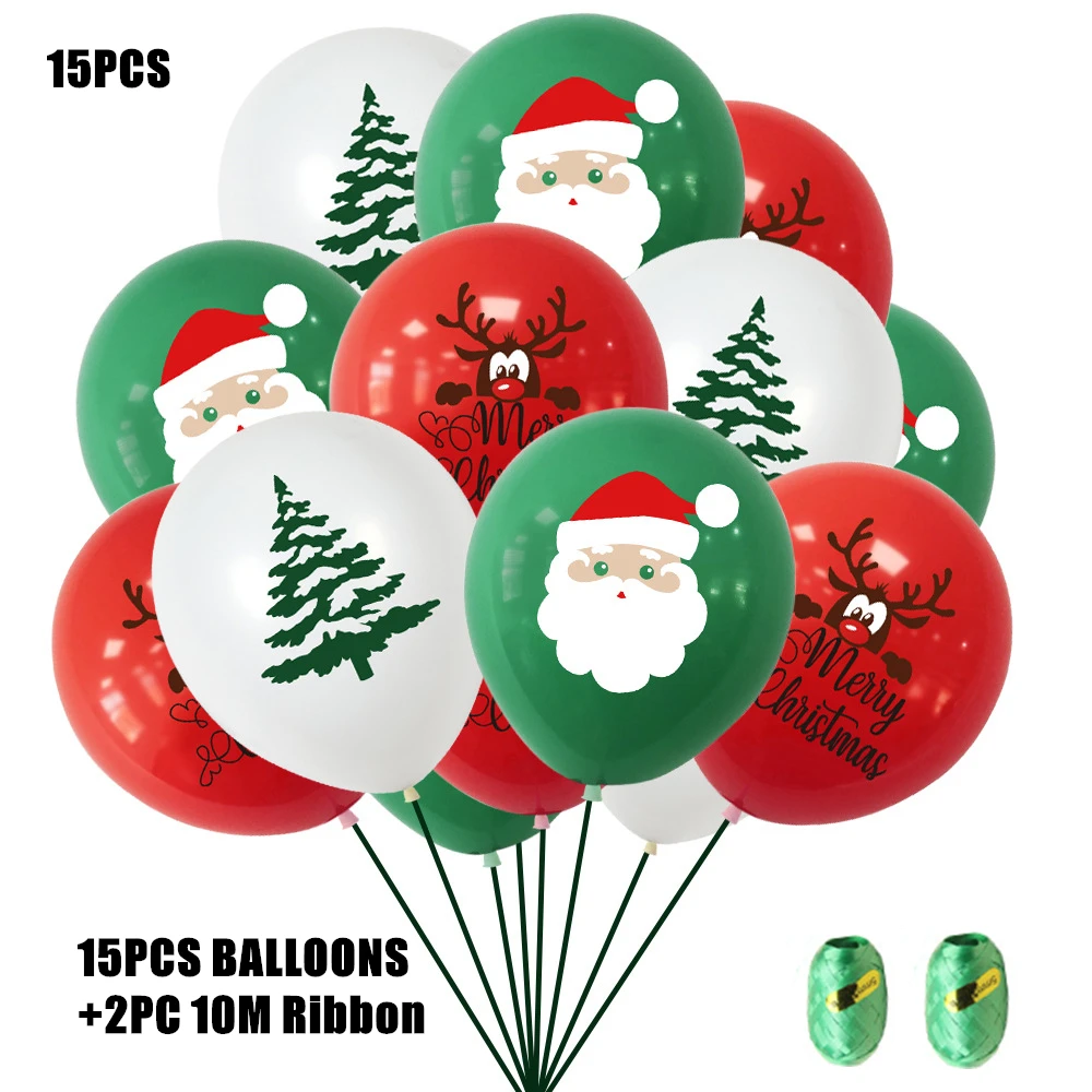 Palloncino Natale di Alluminio, 10 Pezzi Kit di Palloncini Natalizi, Decorazioni di Palloncini di Natale, Palloncino Gonfiabile di Natale, Palloncini in Foil di Natale per Festa