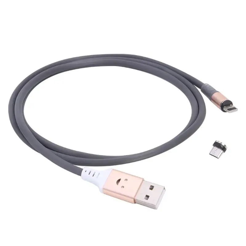 Портативный 2 в 1 Магнитный 8 Pin Micro Typec micro USB светильник кабель для зарядки мобильных телефонов Магнитная всасывающая головка легко подключить