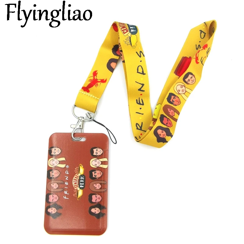 

Friends Tv show Key lanyard Car KeyChain ID Card Pass Gym Mobile Phone Badge Kids Key Ring Holder Jewelry Accessories Decoration