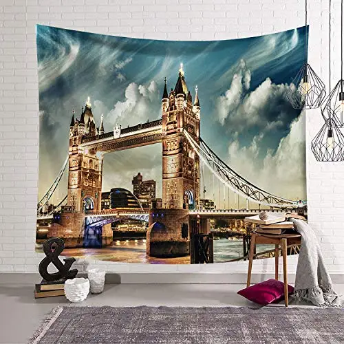 

Famous Architectural Tapestry for Dorm Bedroom Living Room Decorative Home Decor