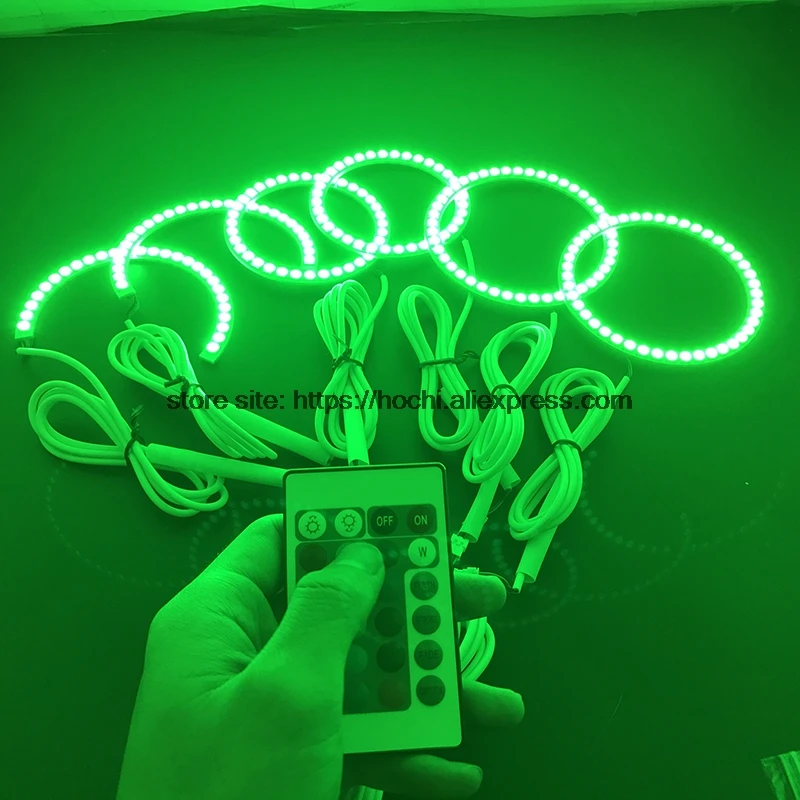 HochiTech RGB многоцветный светодиодный набор колец angel eyes Halo, супер яркость, автомобильный Стайлинг для Toyota Mark X Mark-X REIZ 2004-2009
