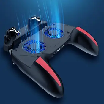 

Universal H10 Gaming Grip Game Controller Joystick Gamepad Dual Cooling Fan for PUBG Smartphone Tablet Mobile Gaming Accessories