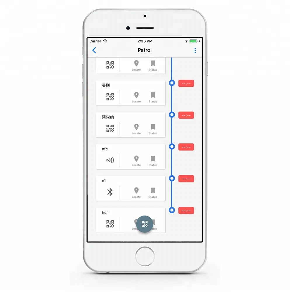 JWM Wepatrol Phone Patrol APP, QR/gps/NFC/Bluetooth коллекция gps Guard Tour система с облачным программным обеспечением на один месяц
