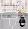 76336A German 1000W Motor Technology 1 Horsepower Deluxe Continuous Feed Disposall Food Waste Disposer + Air Switch 3
