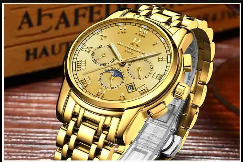 Мужские полностью автоматический механизм часы полые модные стальные часы с браслетом мужские светящиеся водонепроницаемые наручные