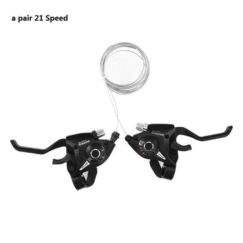 a pair 21 Speed 1 пара, 21/24 скоростей, велосипедный рычаг переключения передач, комбинированный переключатель, Горный Дорожный велосипед, велосипедный диск, ручка, рычаги переключения передач для MTB - Цвет: a pair 21 Speed