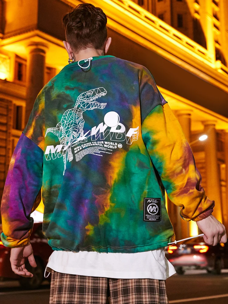 OSCN7 High Street забавная мужская толстовка с принтом осень зима Японская уличная Harajuku Объемная толстовка мужская s B0476