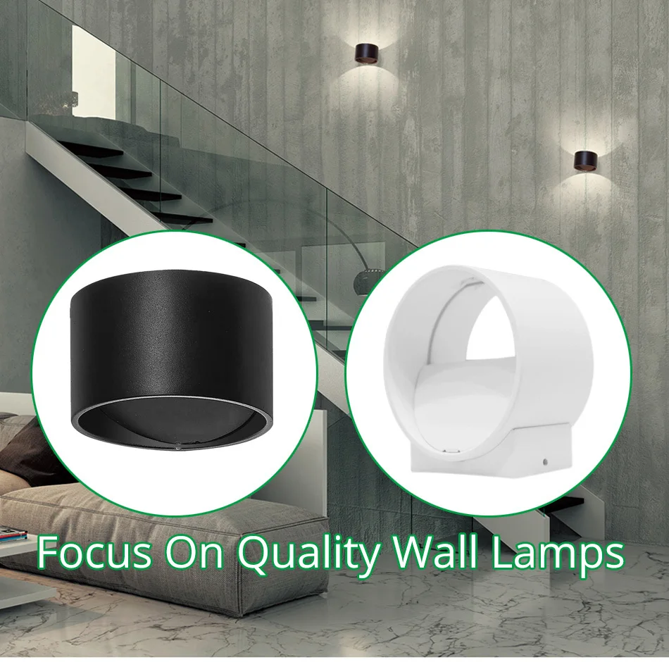 Wall Lamp Sconce Modern Luminaire Stairs Light 7W Decor Bedroom Cube Mural Corridor Hotel Wall Lights Aluminium Lampada LED Arts (1-1)