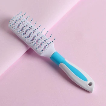 

Massage comb, ventilated, white / blue