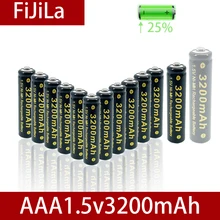 2021NEW1.5V AAA NI MH Rechargeable AA Battery Alkaline 3200mAh For Torch Toys Clock MP3 Player Replace Ni-Mh Battery