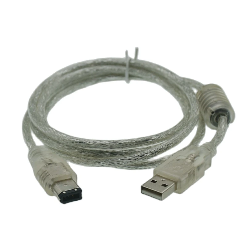 1.5M Usb Male Naar Firewire Ieee 1394 6 Pin Male Ilink Adapter Cord Firewire 1394 Kabel 1.5M Voor pc Computer Pc Digitale Camera Dv