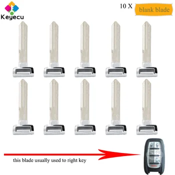 

KEYECU 10PCS/Lot Smart Prox Uncut Insert Emergency Remote Key Blade - FOB for Chrysler Pacifica 2017 2018 2019