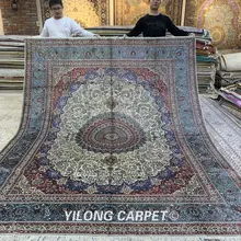 Yilong 8'x10' китайский персидский ковер Классический Шелковый персидский ковер из Ирана(YXR353A