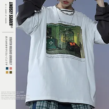 

Lindsey Seader Warm Room Print Short Sleeve T Shirts Harajuku Hip Hop Casual Streetwear Tees Shirt 2020 Mens Summer Fashion Top