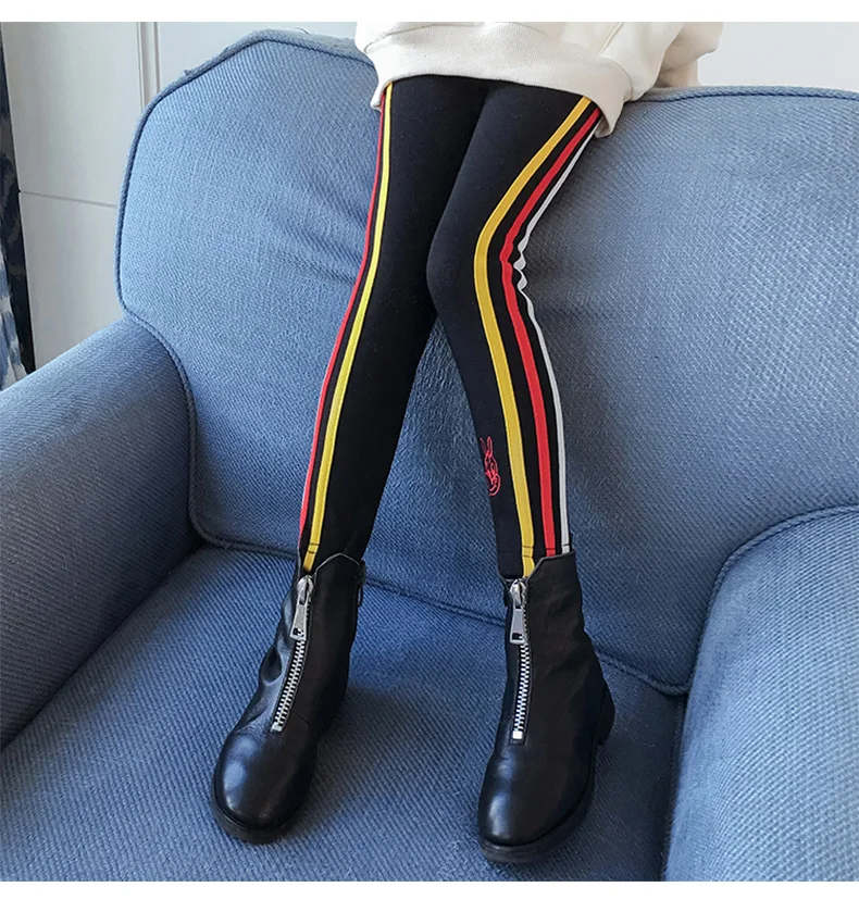 Puckcovi/леггинсы для девочек Roupa menina Pantalon fille, теплые зимние леггинсы для девочек Осенняя детская одежда флисовые штаны для девочек от 8 до 12 лет