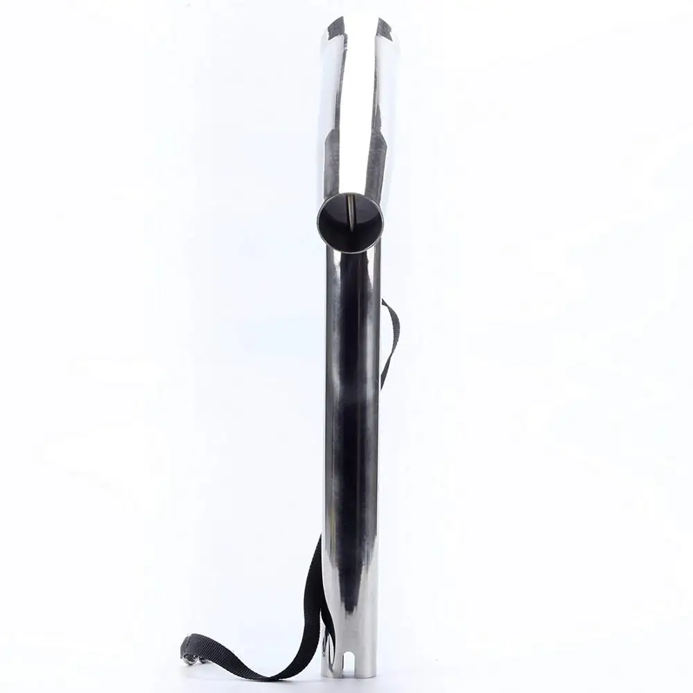 Manifish 2pcs Boat Rod Holders Stainless Steel Outrigger Mount Fishing Rod Holder With Strap