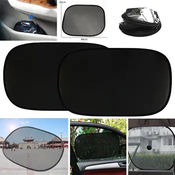 

2 Pcs Static Cling Auto Sun Visor Windshield Sunshade Car SunShade