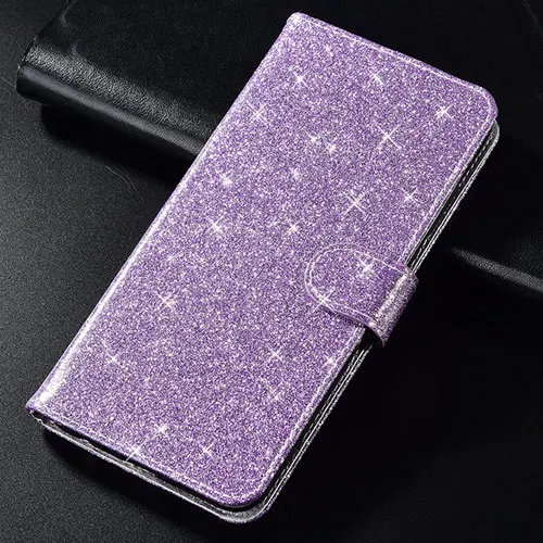 Glitter Style-purple Mi 8 9 9SE Note6 Note7 Роскошный кожаный чехол-книжка с бумажником кожаный чехол для спортивной камеры Xiao mi 8 Lite 9 SE Red mi 7 7A 6A Note 4 6 7 отделами для карт чехол для телефона PU Чехол - Цвет: Glitter Style-purple