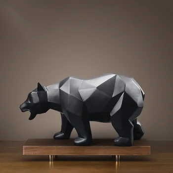 

Modern Stylish Resin Black Bear Artware Decoration Ornament