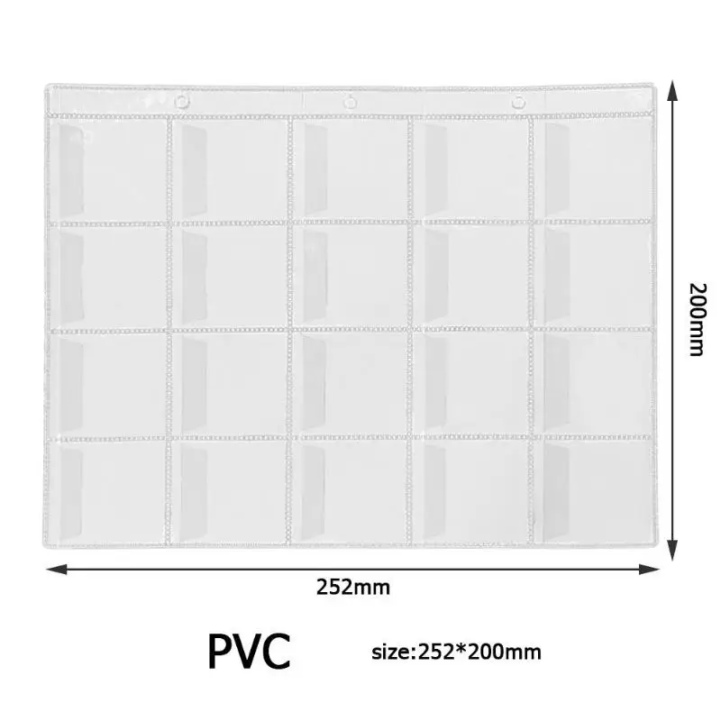 10pcs PVC Plastic Sheet Coin Holder Album Storage bag dies for DIY Scrapbooking Cards Decoration Photo Card Frame