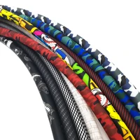 LOMINT Colourful Silicone Hookah Hoses Shisha Accessories Carbon Fiber Skull Black Blue Color ID 12mm OD 17mm LEN 1500mm LM-H056 2