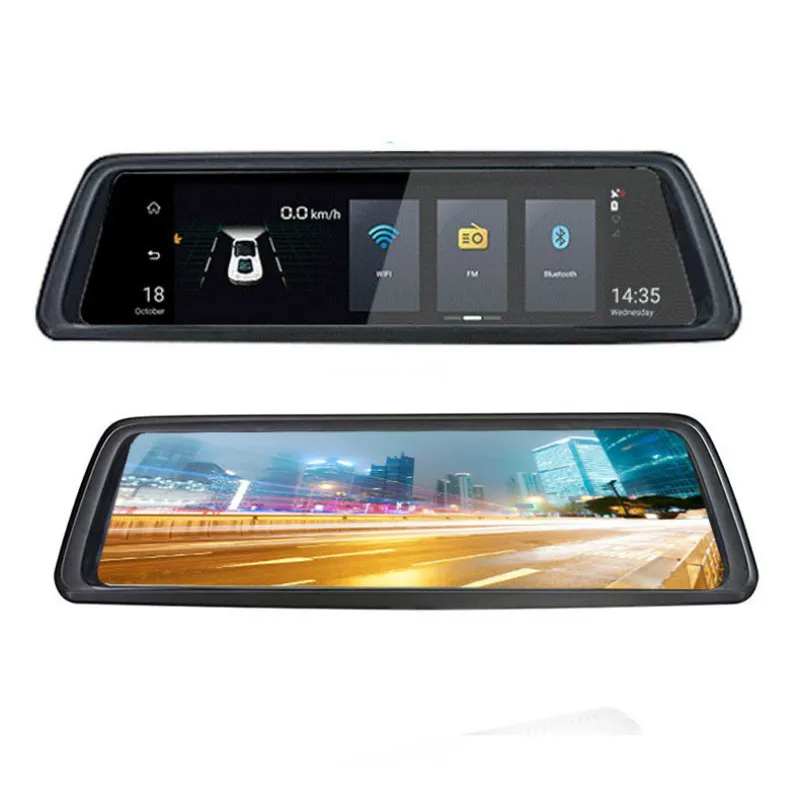 4G полный экран вождения рекордер зеркало заднего вида автомобиля dvr 1" HD 1080P gps навигатор двойной объектив рекордер авто камера регистратор DVRs