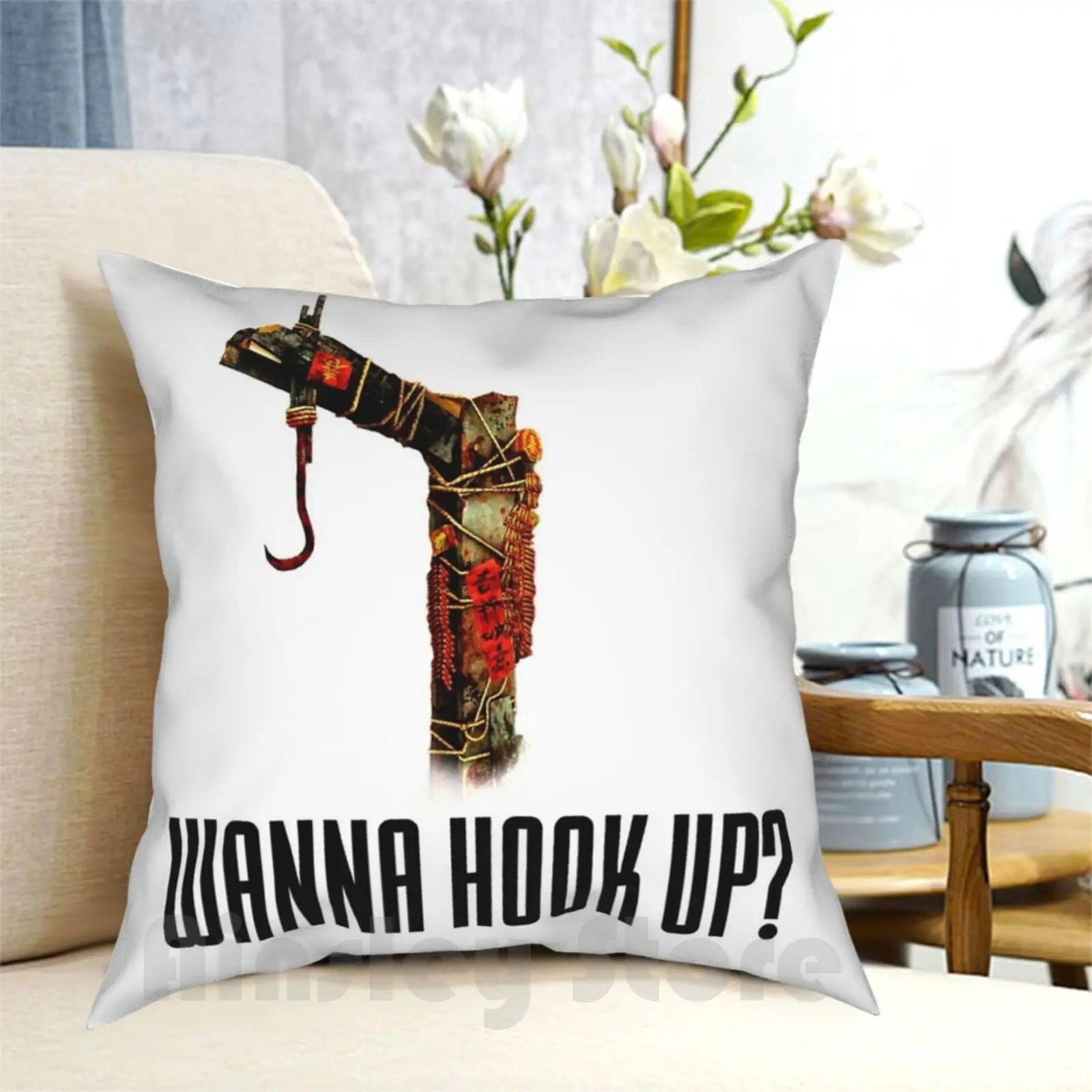 Hook Up Pillow Case Printed Home Soft Throw Pillow Dead By Daylight Dbd Momentto Mori Videogiochi Horror Horror Killer
