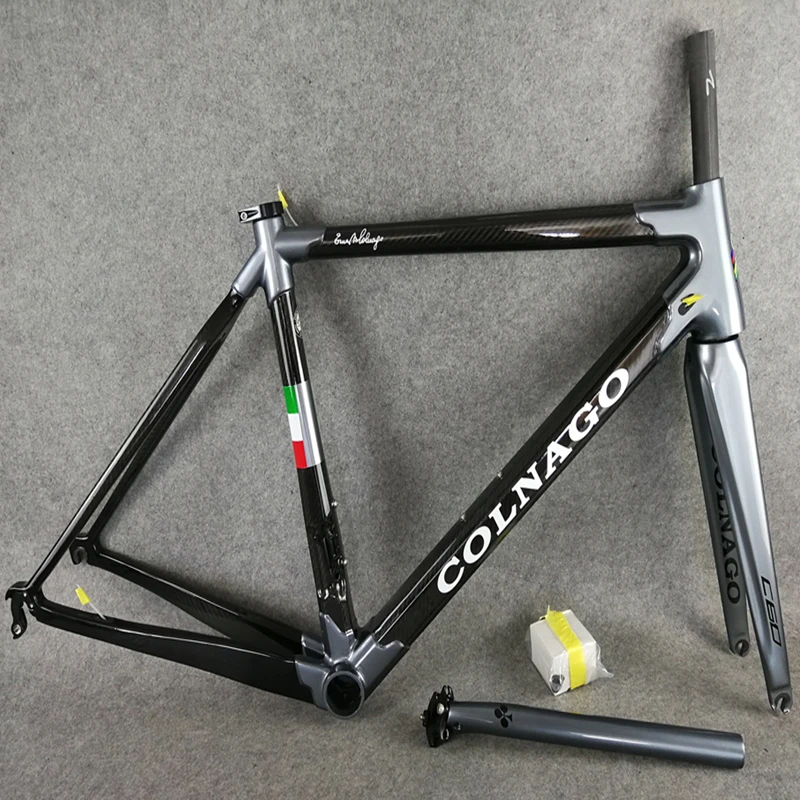 T1000 труба из углеродистого волокна 3K глянцевый серого и черного цветов Colnago C60