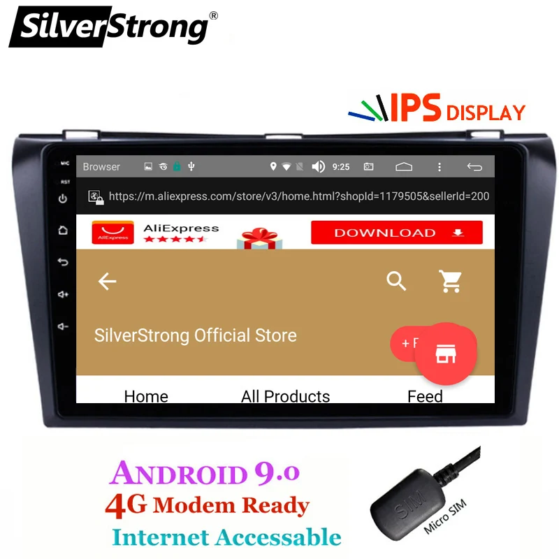 Clearance SilverStrong Android9.0 IPS 9inch 4G Car DVD for Mazda 3 Axela SIM Modem Radio Car Android 8.0 Navigation Stereo Audio(no DVD) 5 Clearance SilverStrong Android9.0 IPS 9inch 4G Car DVD for Mazda 3 Axela SIM Modem Radio Car Android 8.0 Navigation Stereo Audio(no DVD) 5