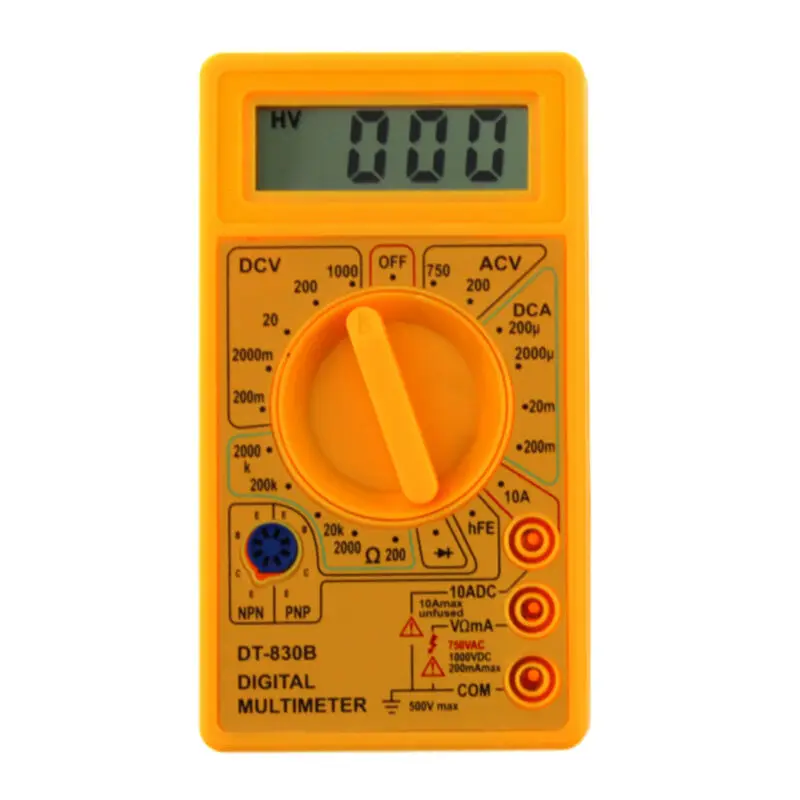 1 шт. DT 830B ЖК дисплей Дисплей Цифровой мультиметр переменного тока/dс Amp Вольт Ом