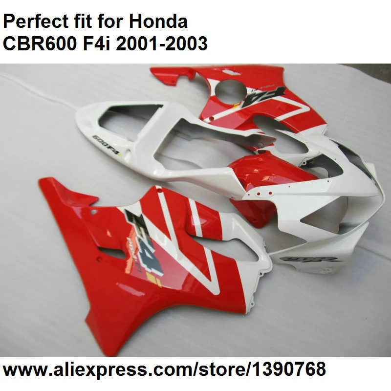 Литье под давлением обтекатель для Honda CBR 600 F4i 2001 2002 2003 красные, белые обтекатели комплект CBR600F4i 01 02 03 BA71