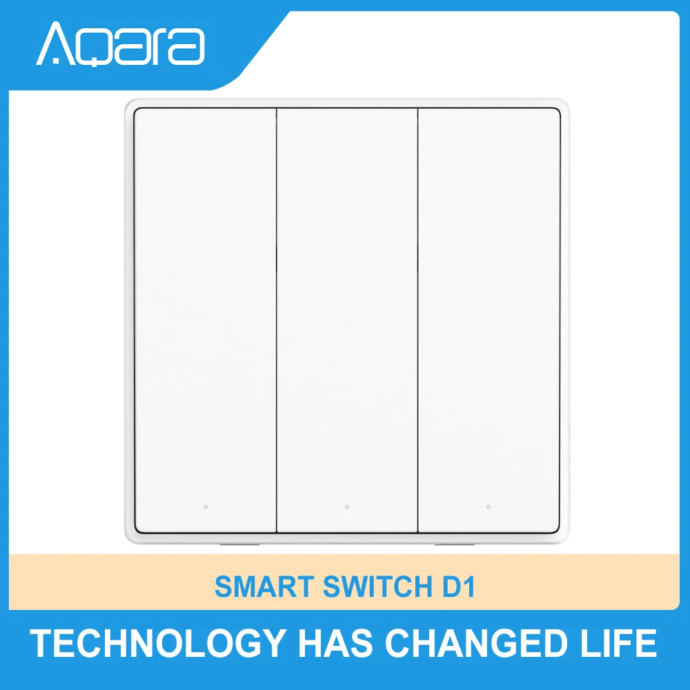 

Aqara Smart Switch D1 Remote Control Wireless Dual Control Remote Control Switch Panel Smart Home Work With Mijia AppleHomekit