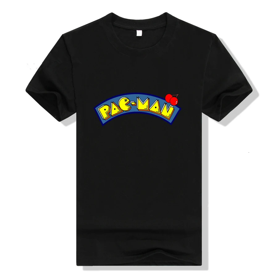 Аниме Pacman футболка Косплей Женская хлопковая Футболка с принтом короткий рукав летний обычный Тройник топы мужские футболки - Цвет: 17