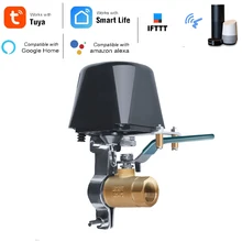 TUYA WiFi Smart gaz/vanne Tuya vanne vanne de contrôle domotique intelligente pour le travail du gaz avec Alexa Google Assistant IFTTT(China)