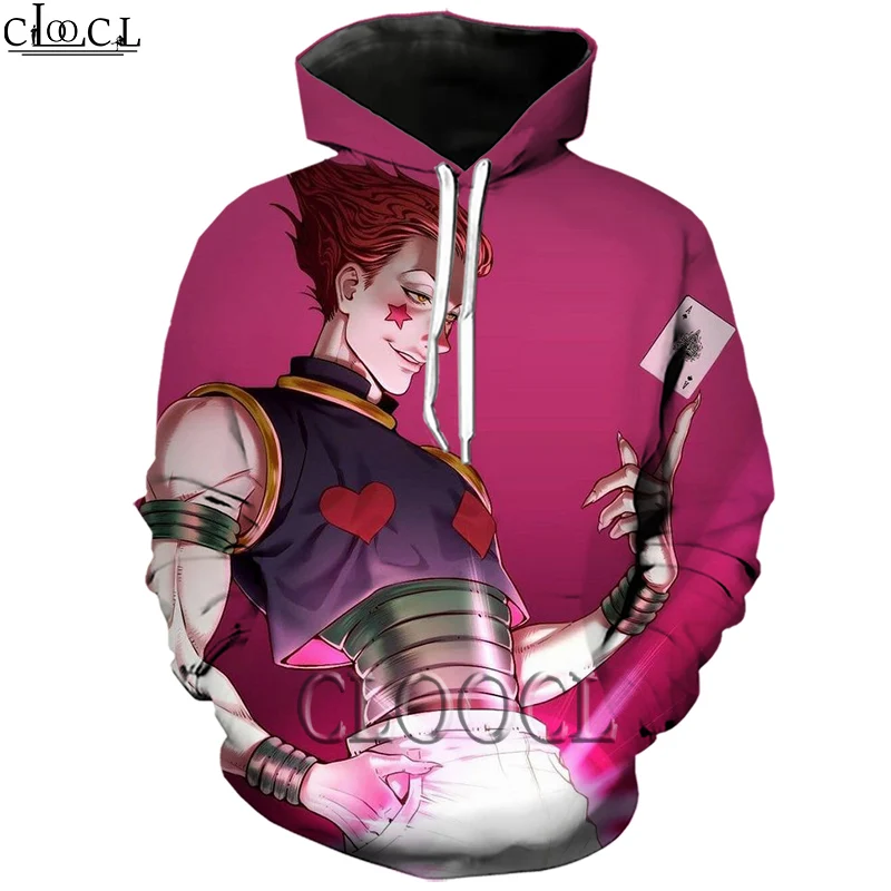 Новейшие японские толстовки CLOOCL с аниме Hunter X для мужчин и женщин мужские в стиле