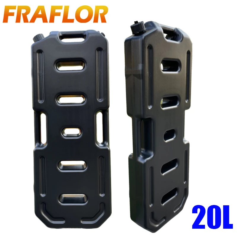 20L Litres 5.2 Gallon Jerrycan Gas Tank HDPE Gasoline Fuel Tank Can Flexible Spout Petrol Jerry Cans New Deposito De Combustible