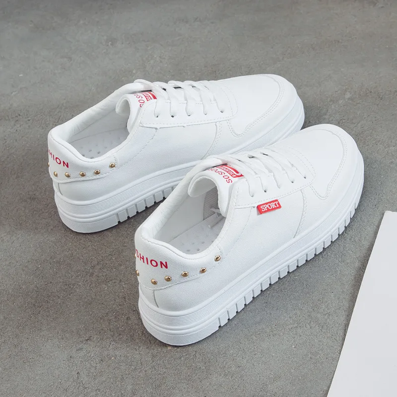 Fujin/женская модная весенняя обувь Брендовые кроссовки с круглым носком Женская